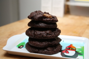 chocolate and walnut cookies